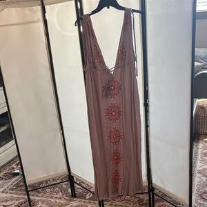O'Neill Mauve and Orange Maxi Dress